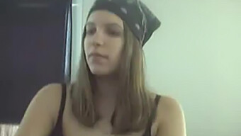 Teen Mom-To-Be Flaunts And Teases In Black Lingerie On Webcam